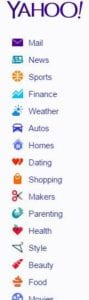 Yahoo sidebar