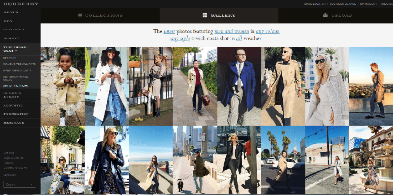 burberry example of user generated content