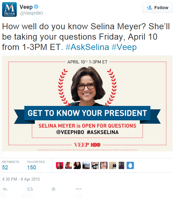 Veep Tweet