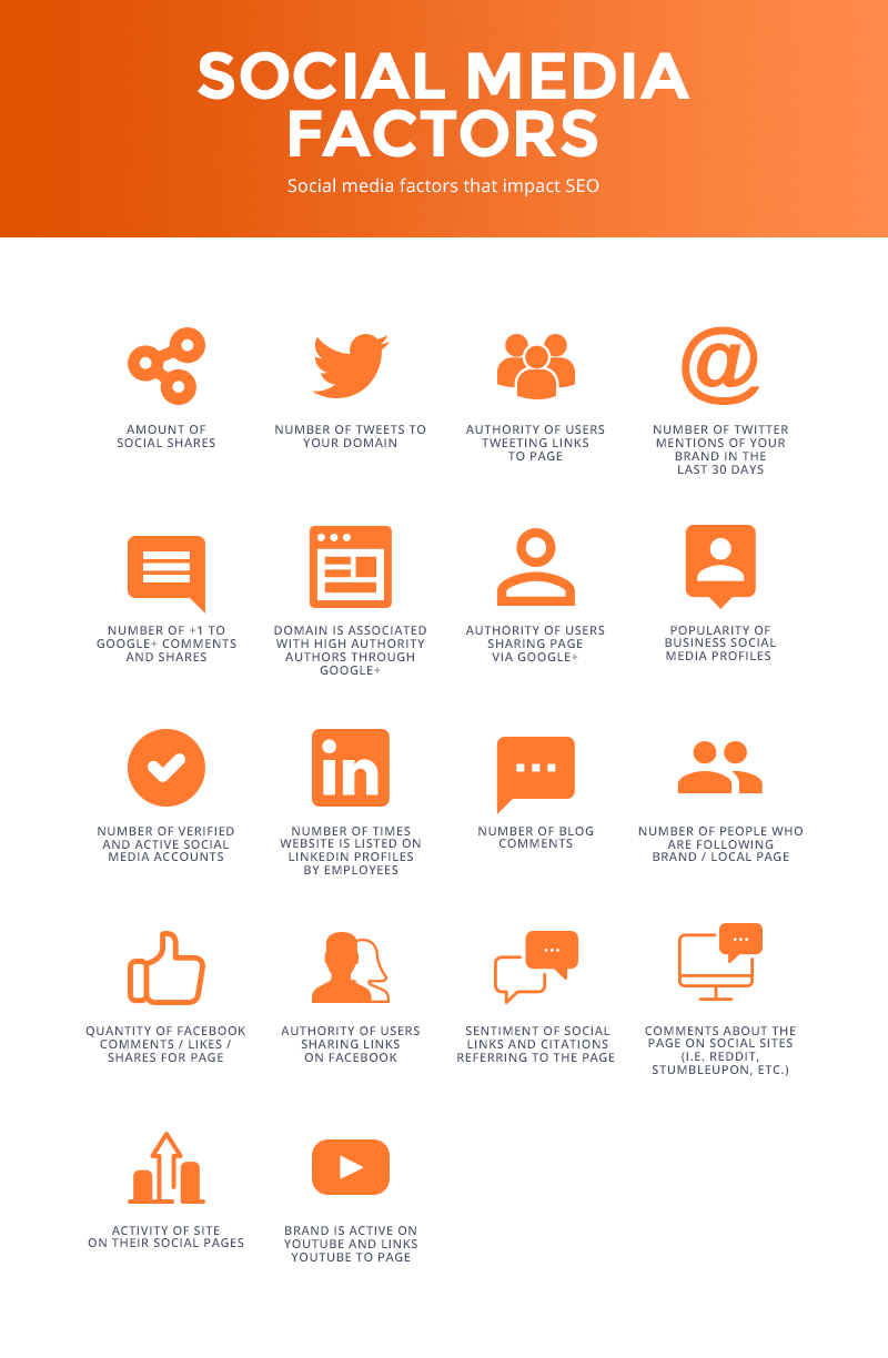 Social Media Ranking Factors Infographic