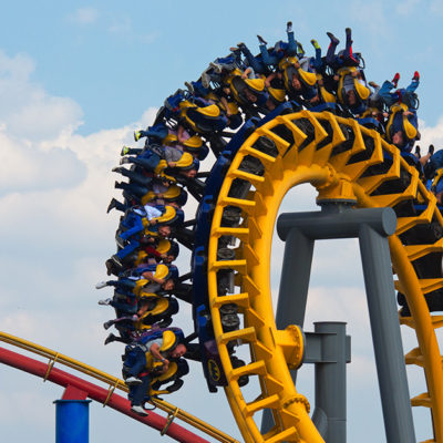 Six Flags roller coaster