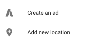 Create an Ad, Add New Location screenshot