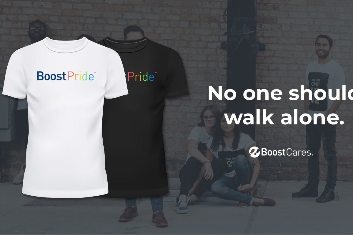 Boost Pride tshirt fundraiser