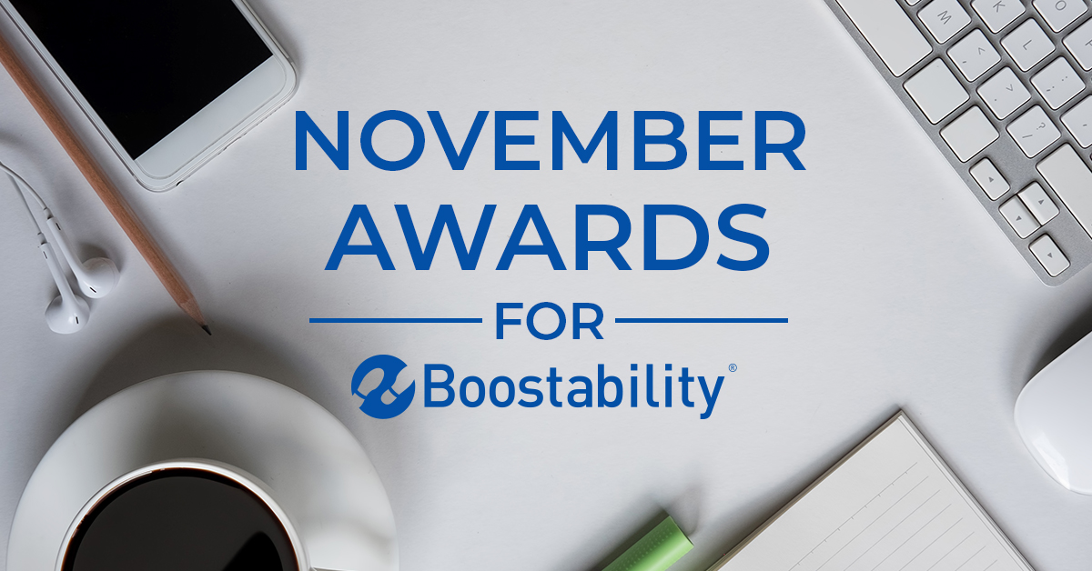 Boostability November 2018 Awards