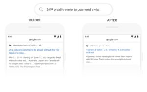Brazil Visa search as a BERT Example