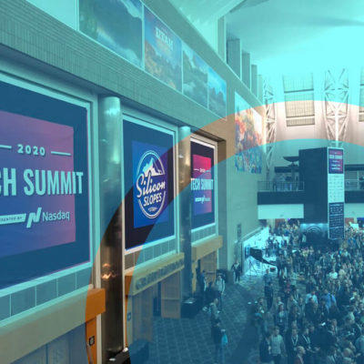 The entry hall at the 2020 Silicon Slopes Tech Summit.