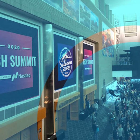 The entry hall at the 2020 Silicon Slopes Tech Summit.