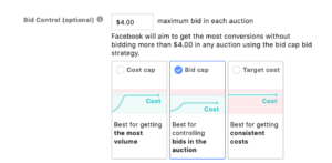 bid control for facebook ads