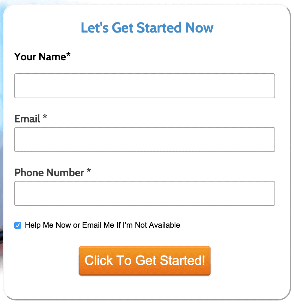 email opt in form