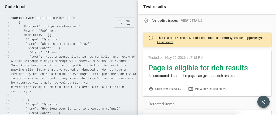 FAQ Structured Data Markup: A Short Term Win | Blog
