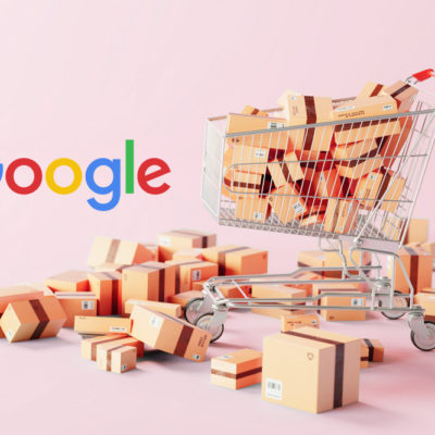 Google and a pile of boxes