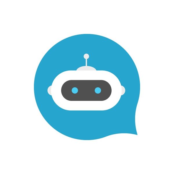 Chat bot icon sign