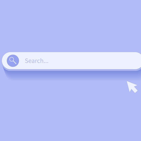 Search bar design element. Search Bar for UI. Vector illustration