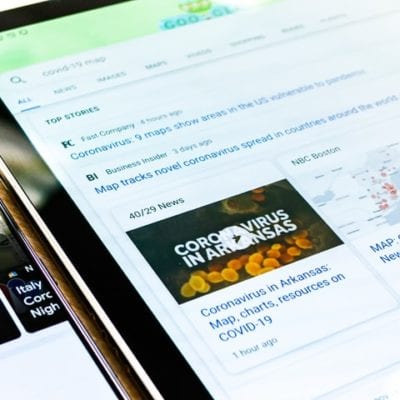 image of news featured snippets on a google search