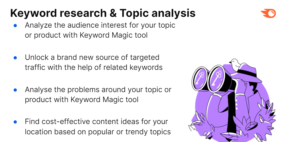keyword research and topic analysis