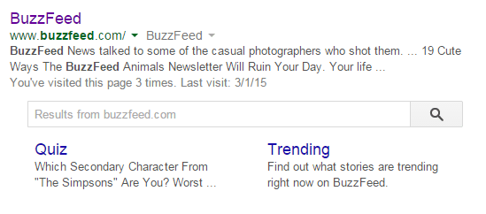 buzzfeed serp example