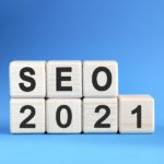 stacked cubes with seo 2021 written