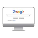 Browser window with Google search bar