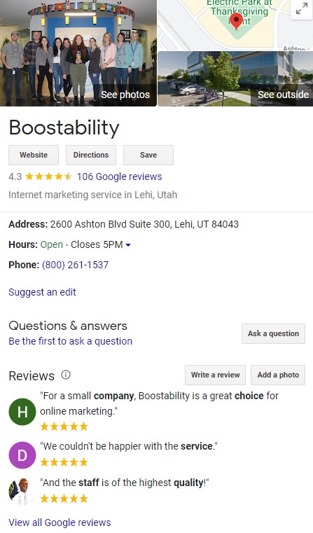 boostability google my business