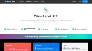 dash clicks white label seo home page