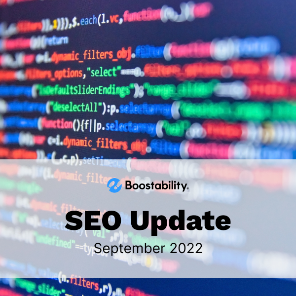 SEO Update September 2022