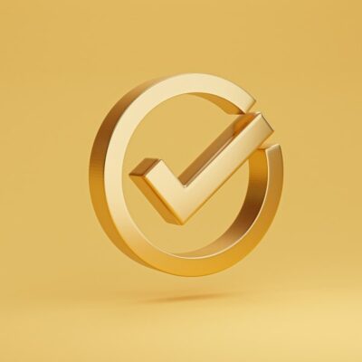 gold checkmark