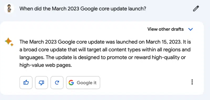 2023 google core update