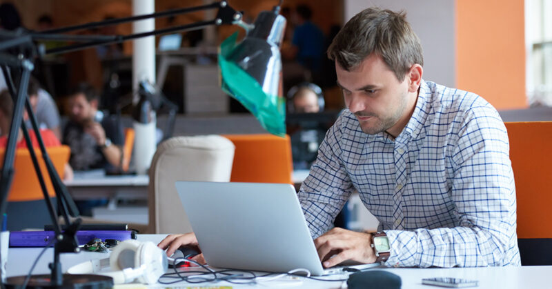 A Professional Web Developer And His Tools