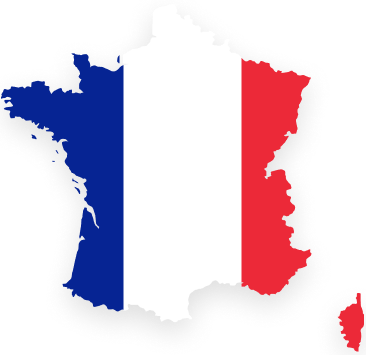 france country map with flag
