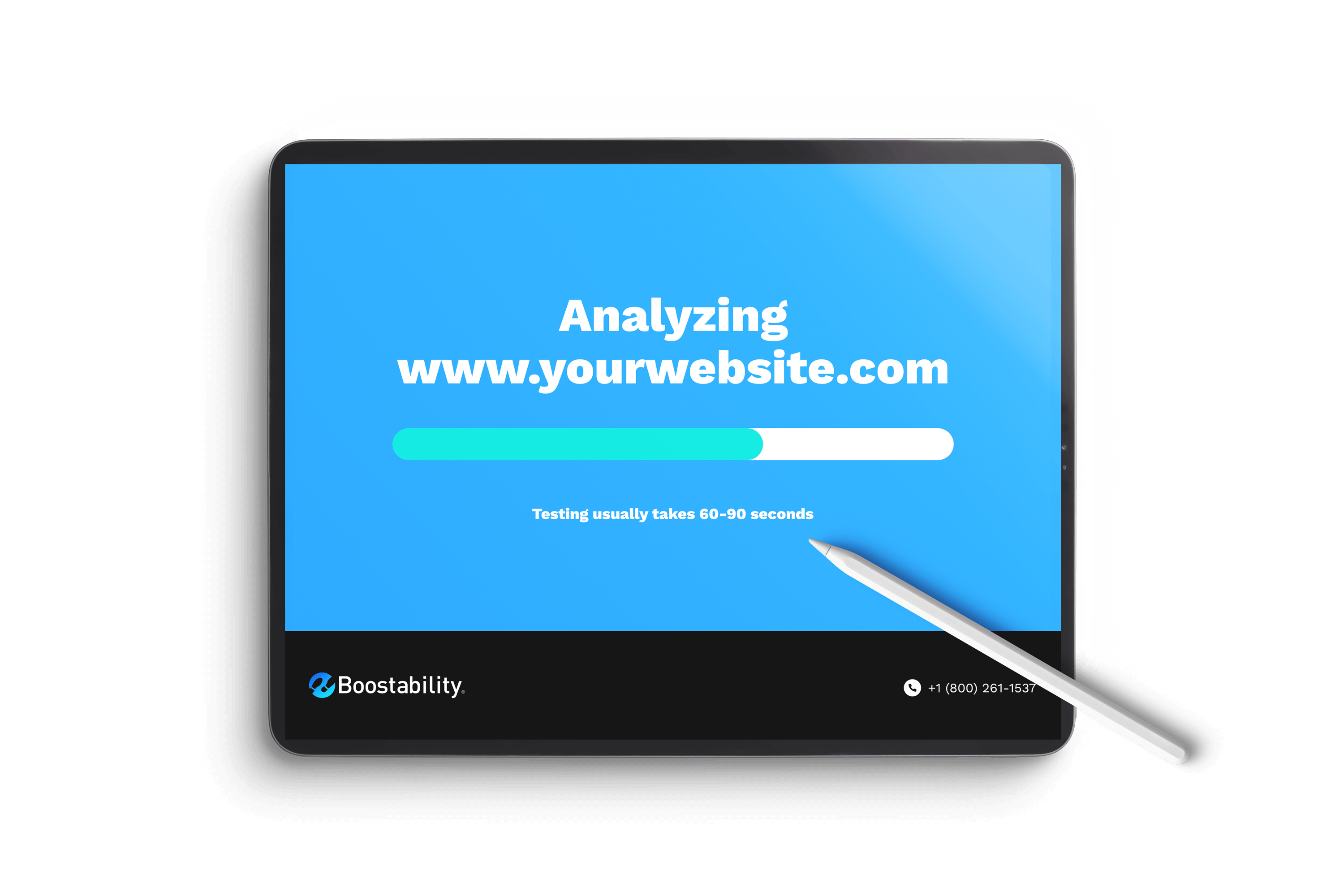 Boostability Free Website Analysis Score Tablet
