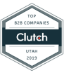 Boostability wins Clutch best B2B company in Utah award badge