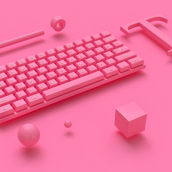 3d rendering wireless computer keyboard