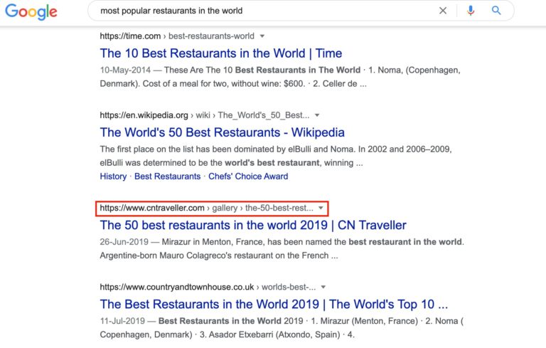 url practices organic traffic