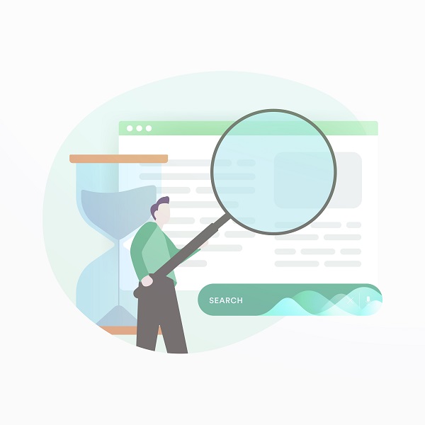 Exit rate, time on page or dwell time seo concept. Search engine Exit rate, time on page or dwell time seo concept. Search engine