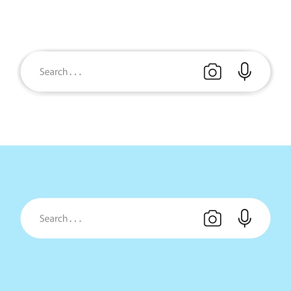 Internet search bar icon vector illustration. Element of Browser app white label seo programs