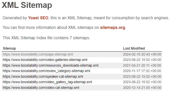 seo web design sitemap file example