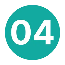 4 circle teal